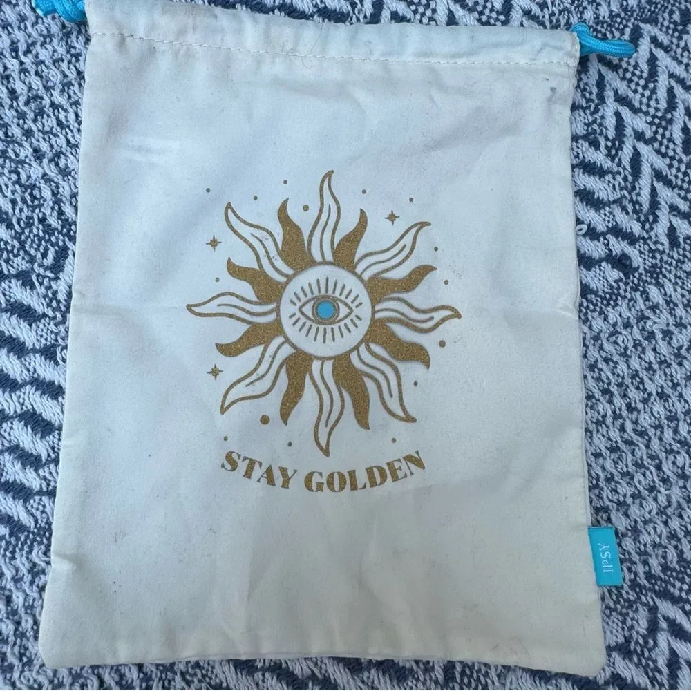 New Ipsy Colorful Drawstring Pouches Set - Picture 10 of 11